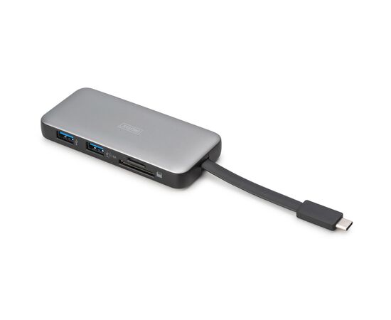 Порт-реплікатор Digitus USB-C > HDMI/2xUSB-A/USB-C/SD/MicroSD/RJ54, Travel (DA-70916), зображення 2 Порт-реплікатор Digitus USB-C > HDMI/2xUSB-A/USB-C/SD/MicroSD/RJ54, Travel (DA-70916), зображення 2