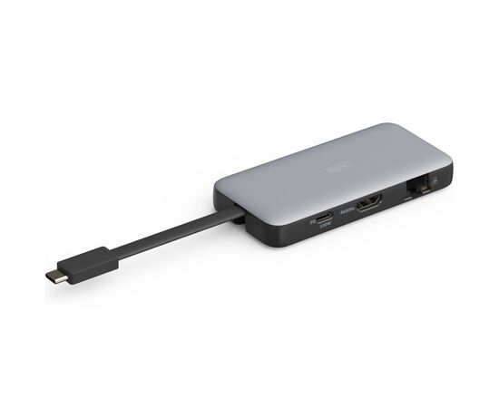 Порт-реплікатор Digitus USB-C > HDMI/2xUSB-A/USB-C/SD/MicroSD/RJ54, Travel (DA-70916)