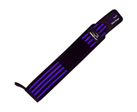 Бинт для спорта PowerPlay 3081 Gym WristT Wraps Чорно-Сині (PP_3081_Blue), изображение 3