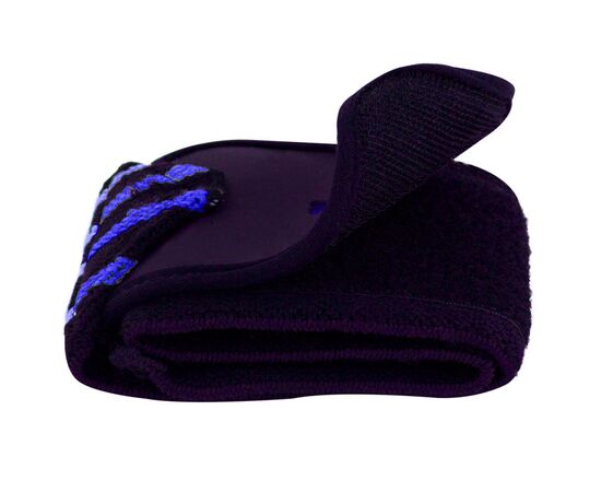 Бинт для спорта PowerPlay 3081 Gym WristT Wraps Чорно-Сині (PP_3081_Blue), изображение 4