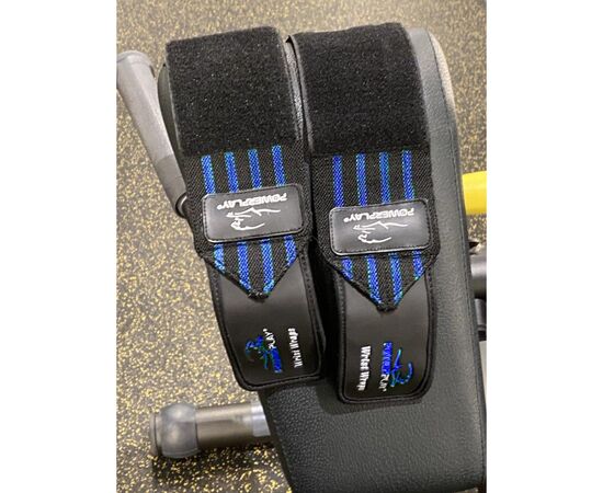 Бинт для спорта PowerPlay 3081 Gym WristT Wraps Чорно-Сині (PP_3081_Blue), изображение 8