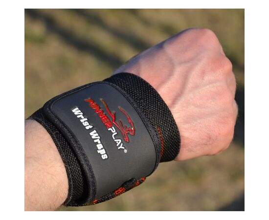 Бинт для спорта PowerPlay 3081 Gym WristT Wraps Чорно-Червоні (PP_3081_Red), изображение 10 Бинт для спорта PowerPlay 3081 Gym WristT Wraps Чорно-Червоні (PP_3081_Red), изображение 10