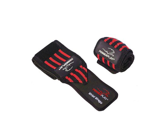 Бинт для спорта PowerPlay 3081 Gym WristT Wraps Чорно-Червоні (PP_3081_Red), изображение 2 Бинт для спорта PowerPlay 3081 Gym WristT Wraps Чорно-Червоні (PP_3081_Red), изображение 2