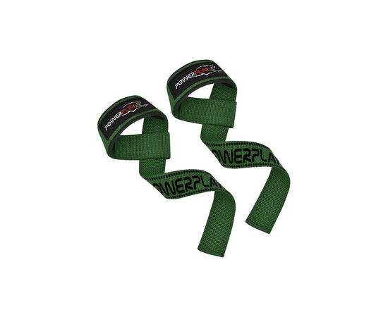 Кистевые лямки PowerPlay 7064 Lifting Gym Straps Зелені (PP_7064_Green), изображение 2 Кистевые лямки PowerPlay 7064 Lifting Gym Straps Зелені (PP_7064_Green), изображение 2