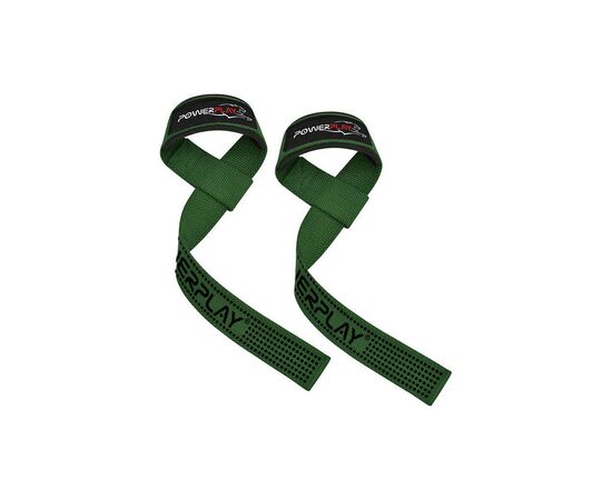 Кистевые лямки PowerPlay 7064 Lifting Gym Straps Зелені (PP_7064_Green), изображение 3 Кистевые лямки PowerPlay 7064 Lifting Gym Straps Зелені (PP_7064_Green), изображение 3