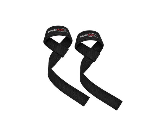 Кистевые лямки PowerPlay 7065 Classic Lifting Gym Straps Чорні (PP_7065_Black), изображение 2