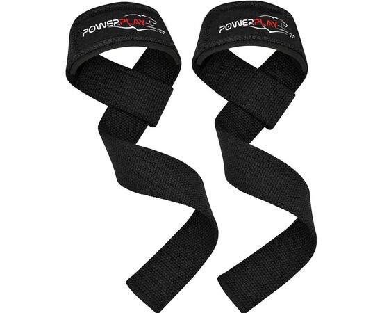Кистьові лямки PowerPlay 7065 Classic Lifting Gym Straps Чорні (PP_7065_Black)
