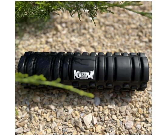Масажный ролик PowerPlay 4342 Massage Roller 30x10см Чорний (PP_4342_Black), изображение 4 Масажный ролик PowerPlay 4342 Massage Roller 30x10см Чорний (PP_4342_Black), изображение 4