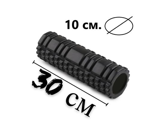 Масажный ролик PowerPlay 4342 Massage Roller 30x10см Чорний (PP_4342_Black), изображение 8 Масажный ролик PowerPlay 4342 Massage Roller 30x10см Чорний (PP_4342_Black), изображение 8