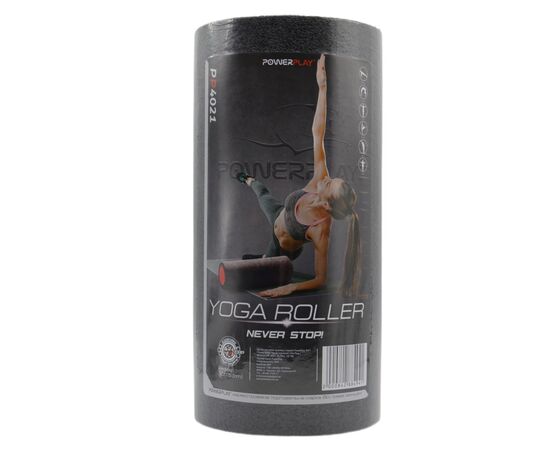 Масажный ролик PowerPlay 4021 Fitness Roller 45x15см Чорно-червоний (PP_4021_Bl/Red_(45*15)), изображение 9 Масажный ролик PowerPlay 4021 Fitness Roller 45x15см Чорно-червоний (PP_4021_Bl/Red_(45*15)), изображение 9