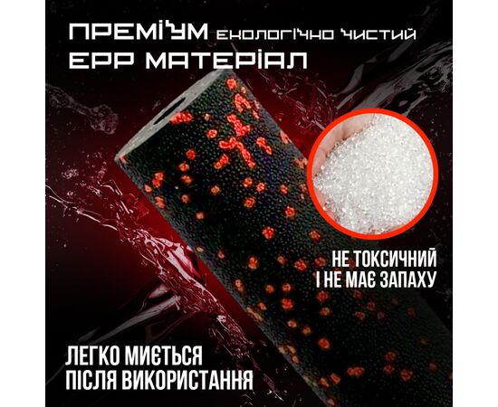 Масажный ролик PowerPlay PP-4346 Mini EPP Foam Roller 15x5,3см Чорно/Червоний (PP_4346_Red_(15*5)), изображение 7 Масажный ролик PowerPlay PP-4346 Mini EPP Foam Roller 15x5,3см Чорно/Червоний (PP_4346_Red_(15*5)), изображение 7
