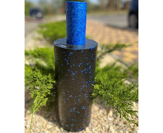Масажный ролик PowerPlay PP-4348 2 in 1 EPP Foam Roller 33x14см Чорно/Синій (PP_4348_Blue_(33*14)), изображение 8 Масажный ролик PowerPlay PP-4348 2 in 1 EPP Foam Roller 33x14см Чорно/Синій (PP_4348_Blue_(33*14)), изображение 8
