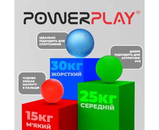 Эспандер PowerPlay PP-4339 Grip Ball Set набір 3 шт (PP_4339), изображение 7 Эспандер PowerPlay PP-4339 Grip Ball Set набір 3 шт (PP_4339), изображение 7