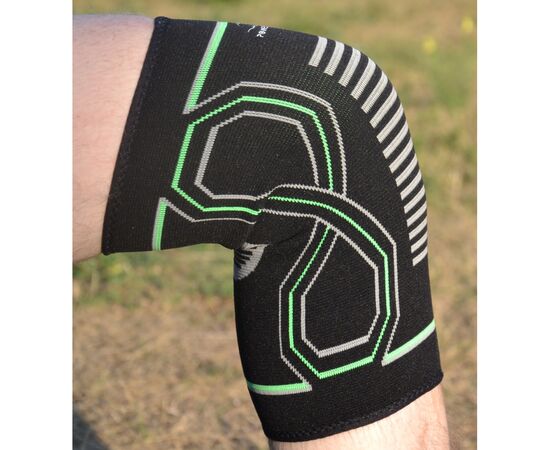Фиксатор колена PowerPlay PP-4099 Knee Support Чорно/Зелені S/M (PP_4099_S/M_Bl/Green), изображение 5 Фиксатор колена PowerPlay PP-4099 Knee Support Чорно/Зелені S/M (PP_4099_S/M_Bl/Green), изображение 5