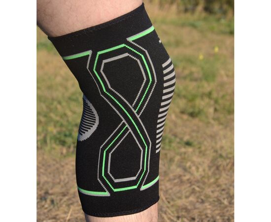 Фиксатор колена PowerPlay PP-4099 Knee Support Чорно/Зелені S/M (PP_4099_S/M_Bl/Green), изображение 7 Фиксатор колена PowerPlay PP-4099 Knee Support Чорно/Зелені S/M (PP_4099_S/M_Bl/Green), изображение 7