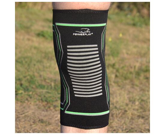 Фиксатор колена PowerPlay PP-4099 Knee Support Чорно/Зелені S/M (PP_4099_S/M_Bl/Green), изображение 8 Фиксатор колена PowerPlay PP-4099 Knee Support Чорно/Зелені S/M (PP_4099_S/M_Bl/Green), изображение 8