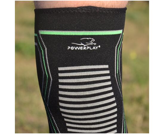 Фиксатор колена PowerPlay PP-4099 Knee SupportЧорно/Зелені L/XL (PP_4099_L/XL_Bl/Green), изображение 9 Фиксатор колена PowerPlay PP-4099 Knee SupportЧорно/Зелені L/XL (PP_4099_L/XL_Bl/Green), изображение 9