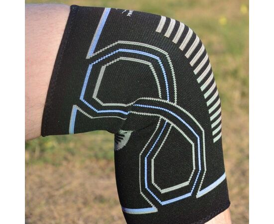 Фиксатор колена PowerPlay PP-4099 Knee SupportЧорно/Сині S/M (PP_4099_S/M_Bl/Blue), изображение 4