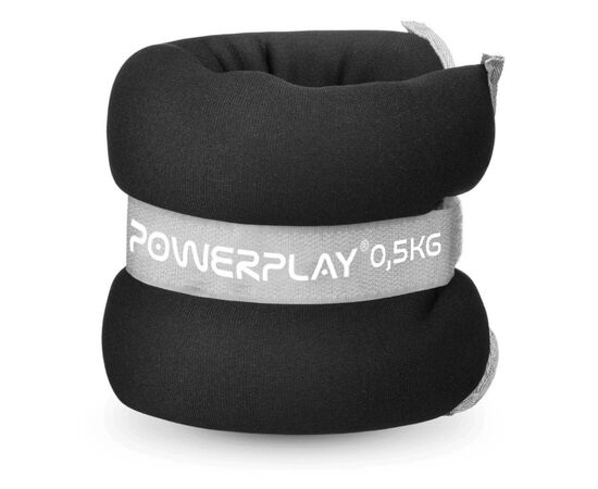 Утяжелитель PowerPlay PP-4349 Ankle/Wrist Weights 0,5 х 2 шт Чорні (PP_4349_Black_0.5), изображение 4 Утяжелитель PowerPlay PP-4349 Ankle/Wrist Weights 0,5 х 2 шт Чорні (PP_4349_Black_0.5), изображение 4