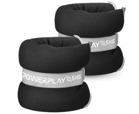 Утяжелитель PowerPlay PP-4349 Ankle/Wrist Weights 0,5 х 2 шт Чорні (PP_4349_Black_0.5), изображение 5 Утяжелитель PowerPlay PP-4349 Ankle/Wrist Weights 0,5 х 2 шт Чорні (PP_4349_Black_0.5), изображение 5