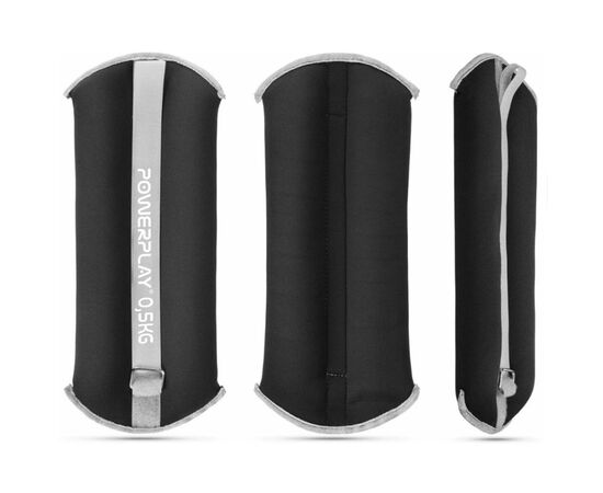 Утяжелитель PowerPlay PP-4349 Ankle/Wrist Weights 0,5 х 2 шт Чорні (PP_4349_Black_0.5), изображение 6 Утяжелитель PowerPlay PP-4349 Ankle/Wrist Weights 0,5 х 2 шт Чорні (PP_4349_Black_0.5), изображение 6