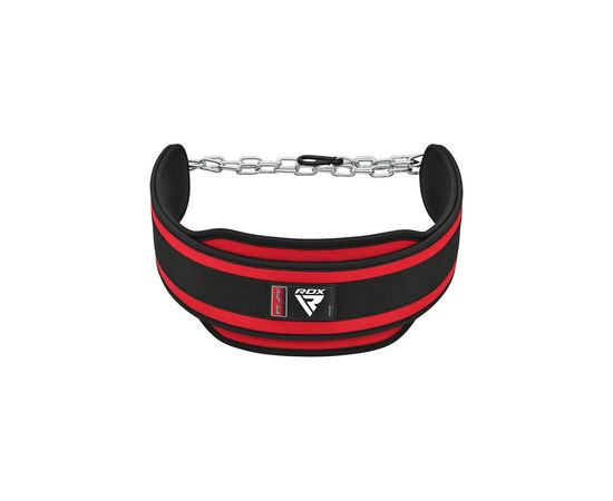 Обважнювач RDX Пояс з ланцюгом T7 Pro Dipping Belt 2 Layer Red (WDB-T7R)