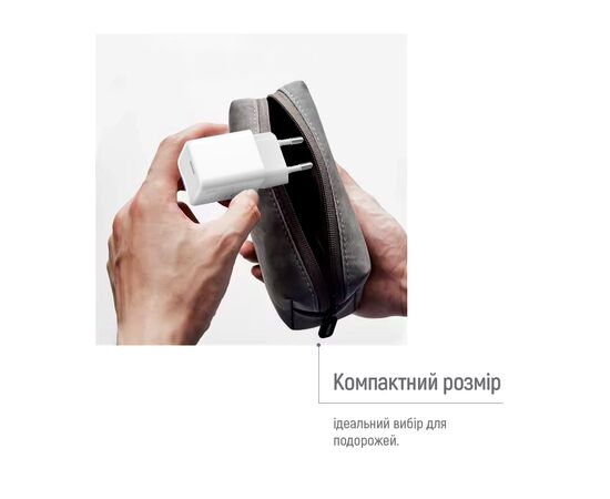 Зарядное устройство ColorWay GaN Mini 65W PD Port PPS USB-C white (CW-CHS049PD-WT), изображение 11 Зарядное устройство ColorWay GaN Mini 65W PD Port PPS USB-C white (CW-CHS049PD-WT), изображение 11