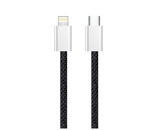 Дата кабель USB-C to Lightning 2.0m (PDF Fast Charging 27W) black ColorWay (CW-CBPDCL068-BK), изображение 7 Дата кабель USB-C to Lightning 2.0m (PDF Fast Charging 27W) black ColorWay (CW-CBPDCL068-BK), изображение 7