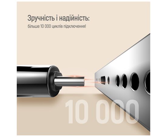 Дата кабель USB-C to USB-C 1.0m (PVC+Aluminum Alloy) (PD Fast Charging 240W) 5А black ColorWay (CW-CBPDCC069-BK), изображение 12 Дата кабель USB-C to USB-C 1.0m (PVC+Aluminum Alloy) (PD Fast Charging 240W) 5А black ColorWay (CW-CBPDCC069-BK), изображение 12