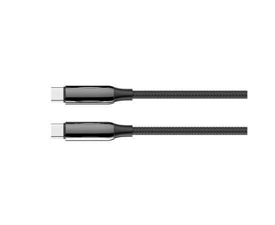 Дата кабель USB-C to USB-C 1.0m (PVC+Aluminum Alloy) (PD Fast Charging 240W) 5А black ColorWay (CW-CBPDCC069-BK), изображение 3 Дата кабель USB-C to USB-C 1.0m (PVC+Aluminum Alloy) (PD Fast Charging 240W) 5А black ColorWay (CW-CBPDCC069-BK), изображение 3