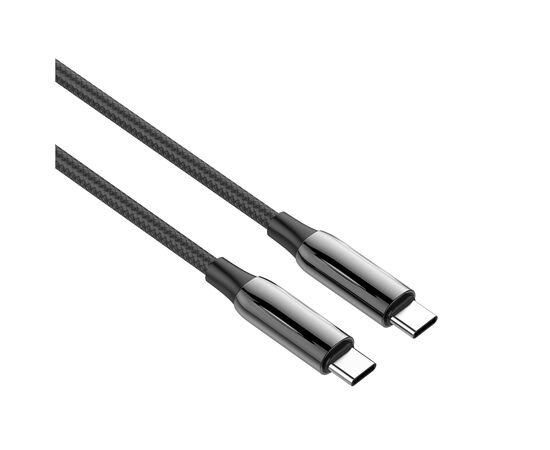 Дата кабель USB-C to USB-C 1.0m (PVC+Aluminum Alloy) (PD Fast Charging 240W) 5А black ColorWay (CW-CBPDCC069-BK), изображение 4 Дата кабель USB-C to USB-C 1.0m (PVC+Aluminum Alloy) (PD Fast Charging 240W) 5А black ColorWay (CW-CBPDCC069-BK), изображение 4