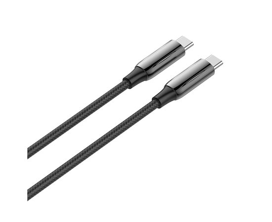 Дата кабель USB-C to USB-C 2.0m (PVC+Aluminum Alloy) (PD Fast Charging 240W) 5А black ColorWay (CW-CBPDCC070-BK), изображение 5 Дата кабель USB-C to USB-C 2.0m (PVC+Aluminum Alloy) (PD Fast Charging 240W) 5А black ColorWay (CW-CBPDCC070-BK), изображение 5