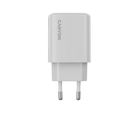 Зарядное устройство Canyon OnCharge 250 25W 1xPD 1xQC EU White (CNE-CHA250-21), изображение 2 Зарядное устройство Canyon OnCharge 250 25W 1xPD 1xQC EU White (CNE-CHA250-21), изображение 2