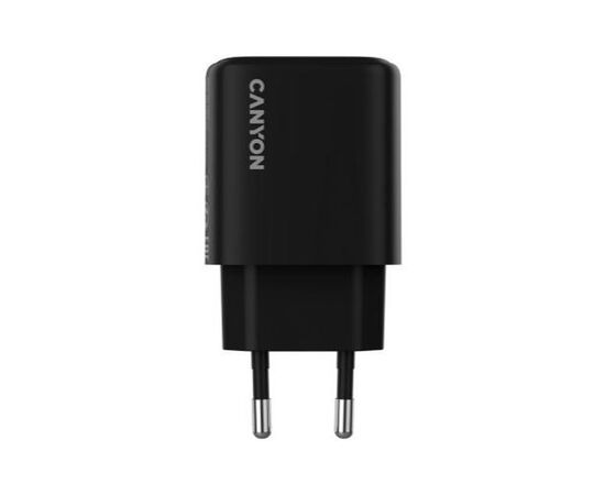Зарядное устройство Canyon OnCharge 250 25W 1xPD EU Black (CNE-CHA250-11), изображение 2 Зарядное устройство Canyon OnCharge 250 25W 1xPD EU Black (CNE-CHA250-11), изображение 2