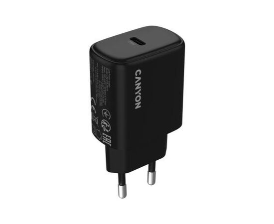 Зарядний пристрій Canyon OnCharge 250 25W 1xPD EU Black (CNE-CHA250-11)