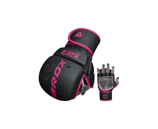 Перчатки для MMA RDX F6 Matte Pink Plus M/L (GSR-F6MP-M/L+), изображение 4 Перчатки для MMA RDX F6 Matte Pink Plus M/L (GSR-F6MP-M/L+), изображение 4