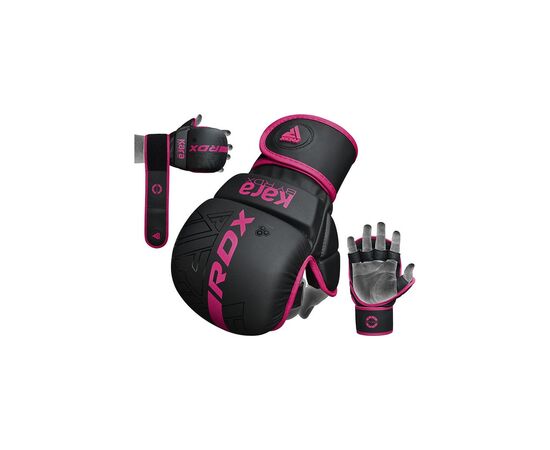 Перчатки для MMA RDX F6 Matte Pink Plus M/L (GSR-F6MP-M/L+), изображение 5 Перчатки для MMA RDX F6 Matte Pink Plus M/L (GSR-F6MP-M/L+), изображение 5