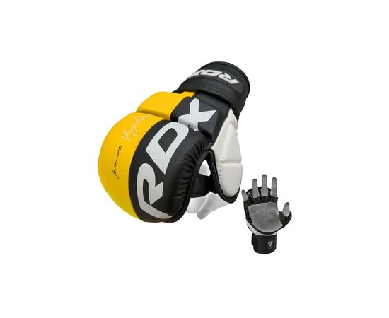 Перчатки для MMA RDX T6 Plus Rex Yellow S (GGR-T6Y-S+), изображение 2 Перчатки для MMA RDX T6 Plus Rex Yellow S (GGR-T6Y-S+), изображение 2