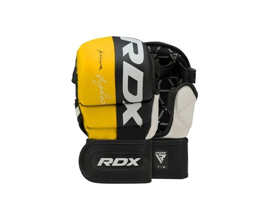 Перчатки для MMA RDX T6 Plus Rex Yellow S (GGR-T6Y-S+), изображение 4 Перчатки для MMA RDX T6 Plus Rex Yellow S (GGR-T6Y-S+), изображение 4