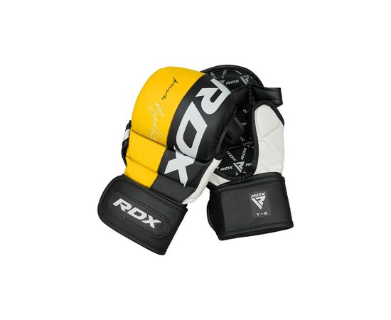 Перчатки для MMA RDX T6 Plus Rex Yellow XL (GGR-T6Y-XL+), изображение 3 Перчатки для MMA RDX T6 Plus Rex Yellow XL (GGR-T6Y-XL+), изображение 3