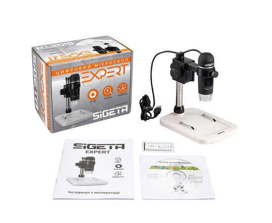 Микроскоп Sigeta Цифровий Expert 10x-300x 5.0Mpx (65504), изображение 6 Микроскоп Sigeta Цифровий Expert 10x-300x 5.0Mpx (65504), изображение 6
