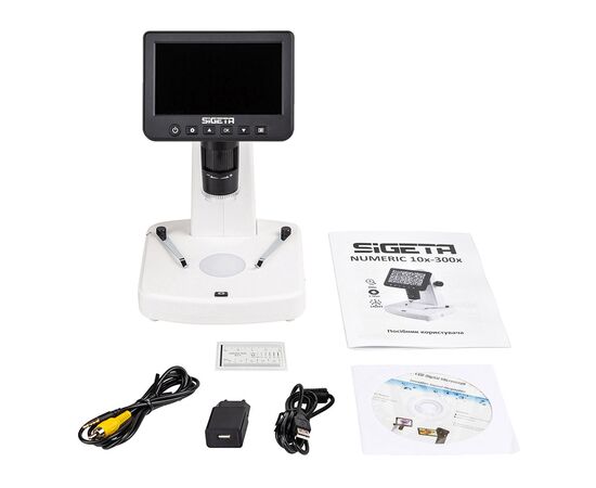 Микроскоп Sigeta Цифровий Numeric 10x-300x (65509), изображение 6 Микроскоп Sigeta Цифровий Numeric 10x-300x (65509), изображение 6