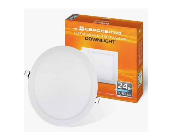 Світильник точковий Євросвітло LED-R-300-24 6400К