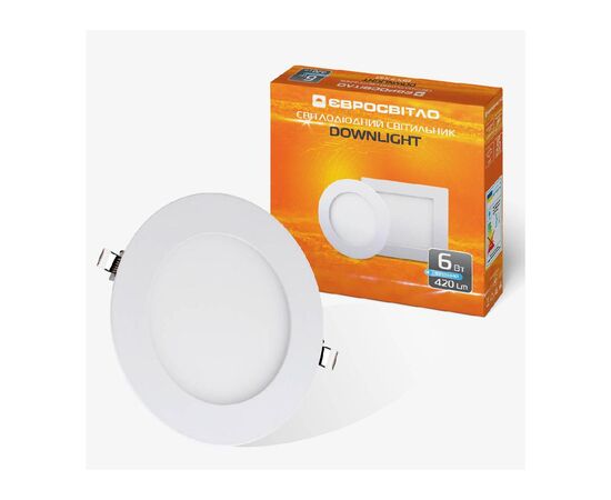 Світильник точковий Євросвітло LED-R-120-6 6400К