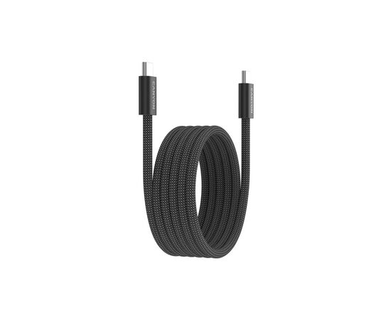 Дата кабель USB-C to USB-C 1.0m 60W Magnet Braided Black Canyon (CND-CCMG60AB15B), изображение 2 Дата кабель USB-C to USB-C 1.0m 60W Magnet Braided Black Canyon (CND-CCMG60AB15B), изображение 2