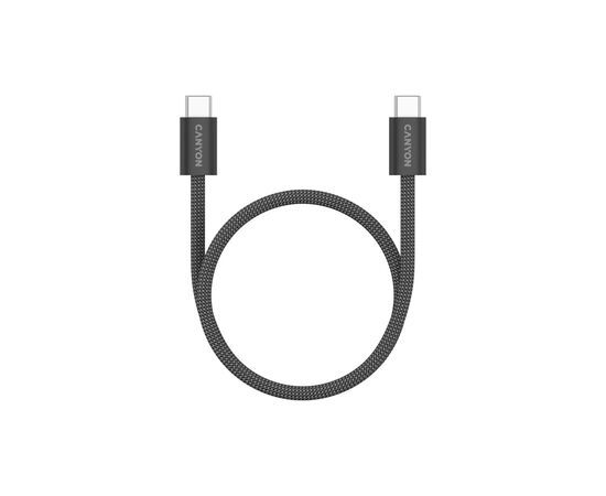 Дата кабель USB-C to USB-C 1.0m 60W Magnet Braided Black Canyon (CND-CCMG60AB15B)