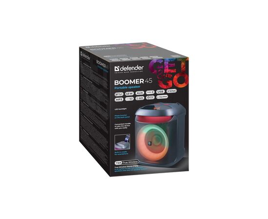 Акустическая система Defender Boomer 45 Bluetooth Black (65245), изображение 9