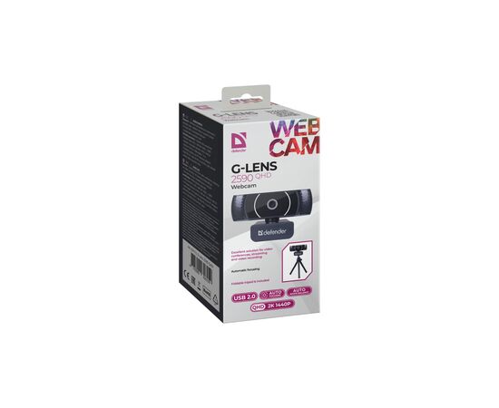 Веб-камера Defender G-lens 2590 QHD 2K 1440p Black (63113), изображение 9 Веб-камера Defender G-lens 2590 QHD 2K 1440p Black (63113), изображение 9