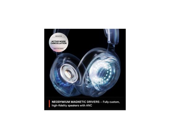Наушники SteelSeries Arctis Nova Pro Wireless X XBOX/PC/PS/SW/MAC/MOB White (61525), изображение 7 Наушники SteelSeries Arctis Nova Pro Wireless X XBOX/PC/PS/SW/MAC/MOB White (61525), изображение 7