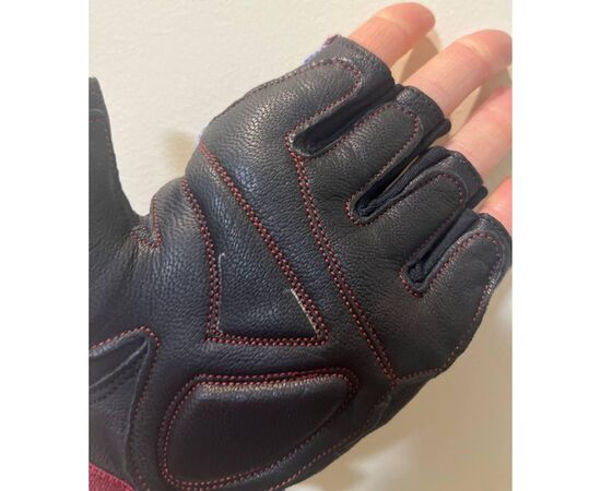 Перчатки для фитнеса MadMax MFG-911 Nine-eleven Black/perpito L (MFG-911-PEP_L), изображение 7